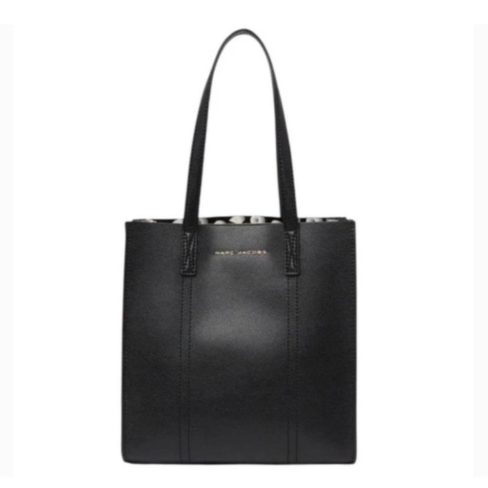 Marc Jacobs Black Leather Tote Bag – Fair Condition